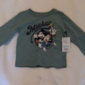 Disney Mickey and Friends Long Sleeve Shirt - Teal